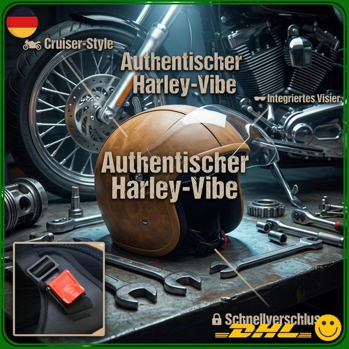 Oldtimer chopperhelm retro - oldtimer,