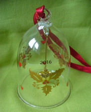 Weihnachtsbaumschmuck Glasglocke 2016 Mistelzweige Holmegaard Christmas