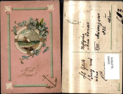 184455 namenstag präge - 184455,namenstag, ak