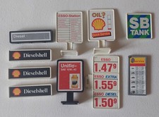 Playmobil kleine Tankstellen Schilder 10 Teile gut Erhalten Ohne OVP günstig abz