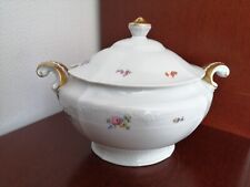 Krautheim Selb Bavaria Suppenterrine antik Blümchen- und Golddekor 