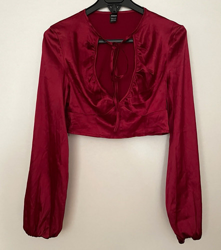 Shein damen bluse bordeaux - bluse, s