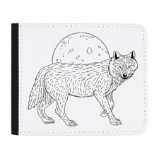 Geldbörse "Wolf & Full Moon"