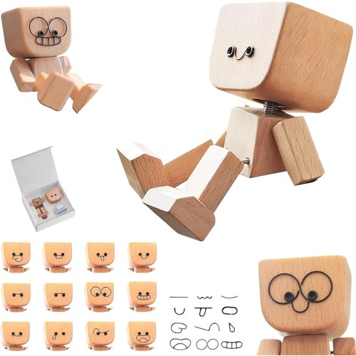 Holzfigur holzmann wackelkopf - holzfigur,