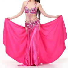 Satin Rock Bauchtanz Tribal Seitenschlitz Rock Kostüm Jupe Flamenco Rock Frauen