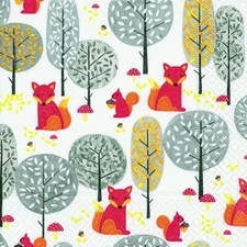 Servietten herbst tiere - 20,