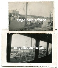 2 x FOTO - SCHIFF - Zinnowitz "Usedom" - Kanonenboot "Meteor" vom Deck "MS Odin"