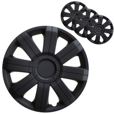 4 Stück Radkappen 15 Zoll Radzierblenden in Schwarz Radblenden Universal