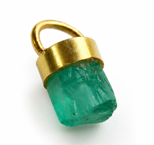 Anhänger gold 18k - gold, smaragd