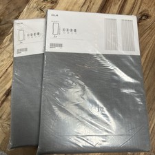 IKEA Hilja 4 Gardinen grau Vorhang Vorhänge 145x250cm Stores
