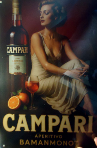 Campari aperitivo retro - ,