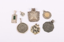 Silver Pendant,Tribal,Maya Inspired x7 77.51g