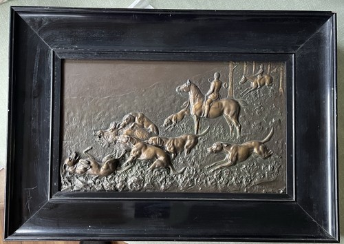 Antikes bronze relief - antikes,