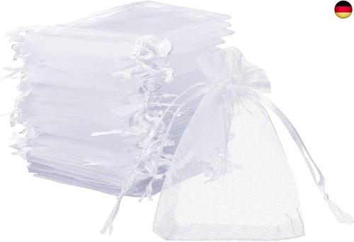 Organza säckchen weiß - x,