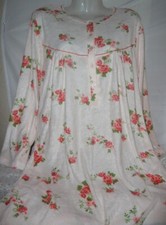 Langarm  Frottee Nachthemd