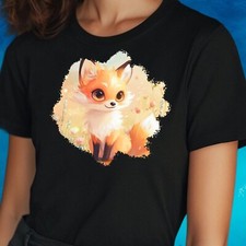 T-Shirt Frauen Kawaii Fuchs