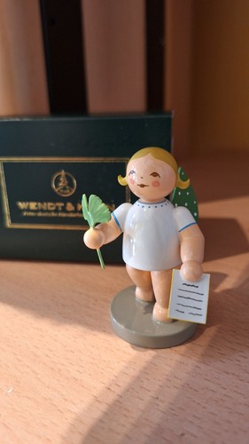 Engel mit gingkoblatt blond - mit,