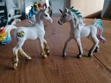 Schleich Einhorn Fohlen Spielfigur  Kinder Spielzeug 2 Stück
