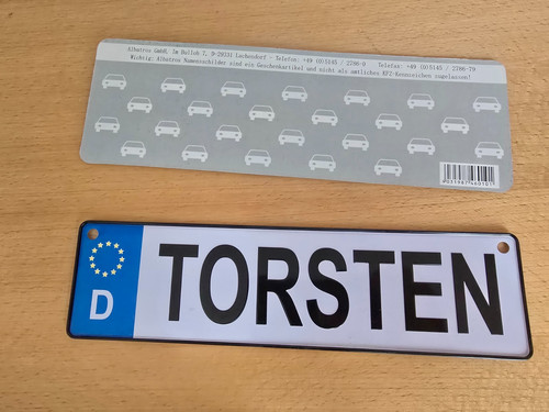 Albatros namensschild torsten - namensschild,