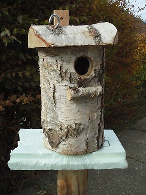 Nistkasten birke massiv 17cm - nistkasten,