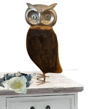 Eule aus edlem Altholz &