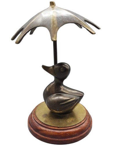 Vintage messing ente mit - messing,
