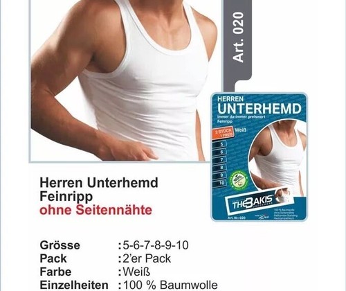 12er pack unterhemd - 4-8-12er,