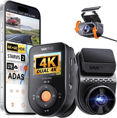 Vantrue pro max - s1, 4k+4k