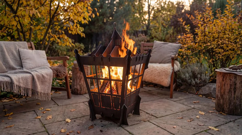 Feuerkorb feuersäule garten - feuersäule,
