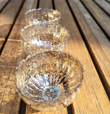 3  Glas Schwimmkerzenhalter Klar silber Schwimmschalen Schwimmschale Schwimmdeko