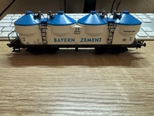 Fleischmann 5480 H0 Silowagen Bayern Zement der DB guter Zustand