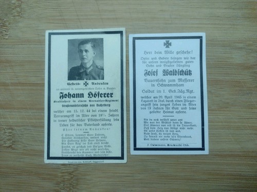 Sterbebild 2 soldaten - 2.wk,