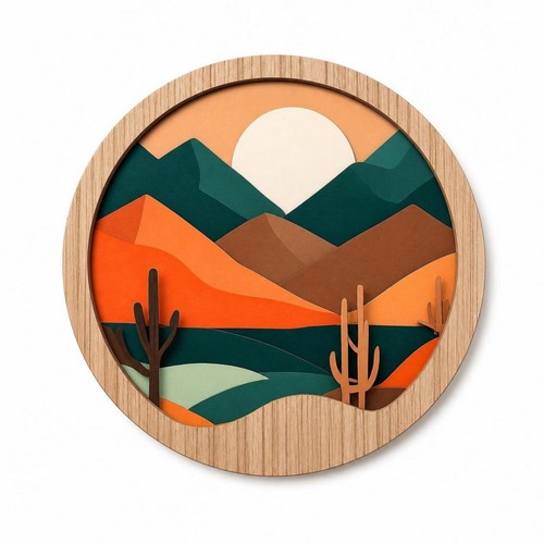 Wandbild aus holz - wandbild,