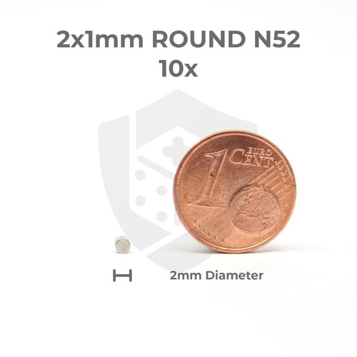 2x1 neodym magnete - neodym, rund