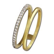 GoldDream Doppel-Ring Gr.56