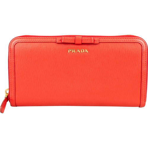 Prada saffiano leather bow - bow, zip