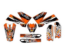 2006-2012 SX 85 Mayhem Orange Senge Grafiken Set Kompatibel Mit KTM