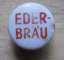 "Eder-Bräu" Grossostheim  Porzellan-Verschluß ~ Bügelverschluß ~ Brauerei ~ Bier