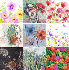 4 Servietten ~ Blumen Blüten