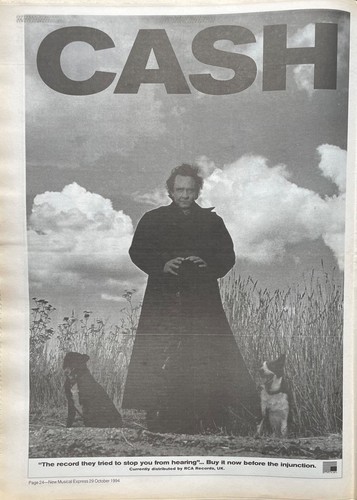 Johnny cash vintage press - -,