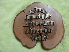 Holz-Wandbild Relief Lustige