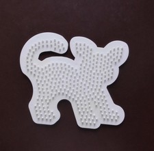 Bügelperlenschablone Katze Kunststoff weiß von Hama Nr.288