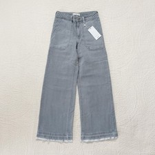 MNG Mango Wide Leg Frayed Hem