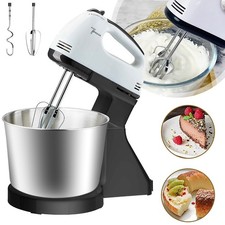 Küchenmaschine 100W Knetmaschine Küchenmixer mit 2 Knethaken& 2 Schlagbesen