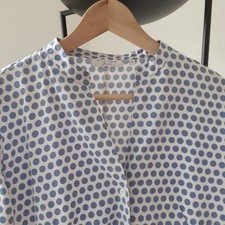 gepunktet Bluse ETERNA Slim M