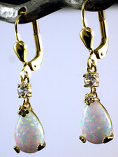 585 Gold Ohrringe mit echten