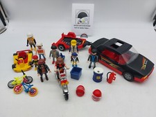 Playmobil / Go-Cart mit Fahrzeugen, Anhänger, Figuren und Zubehör