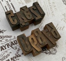 0-9 Holzzahlen 36mm Ziffern