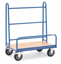 Fetra 4411 Plattenwagen Transportwagen Traglast max. 500kg Stahl blau 1656305