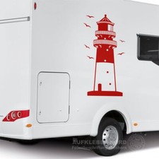 Leuchtturm Büsum 120cm Autoaufkleber Heck A43 Wohnmobil Wohnwagen Nordsee Urlaub